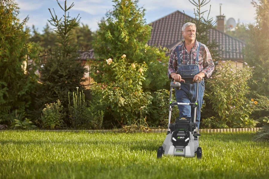 electric start lawn mowers